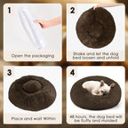 Dogs Bed for Small Dogs, Anti-Anxiety Washable Round Bed - Image 6