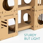 Navaris Modular Cardboard Cat House - Image 3