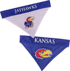 Pets First Collegiate Pet Accessories, Reversible Bandana, Kansas Jayhawks - Image 6