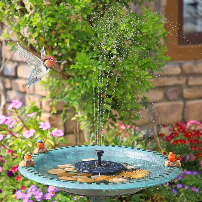 AMZtime Solar Fountain, 2025 Upgraded Solar Water Fountains - Image 7
