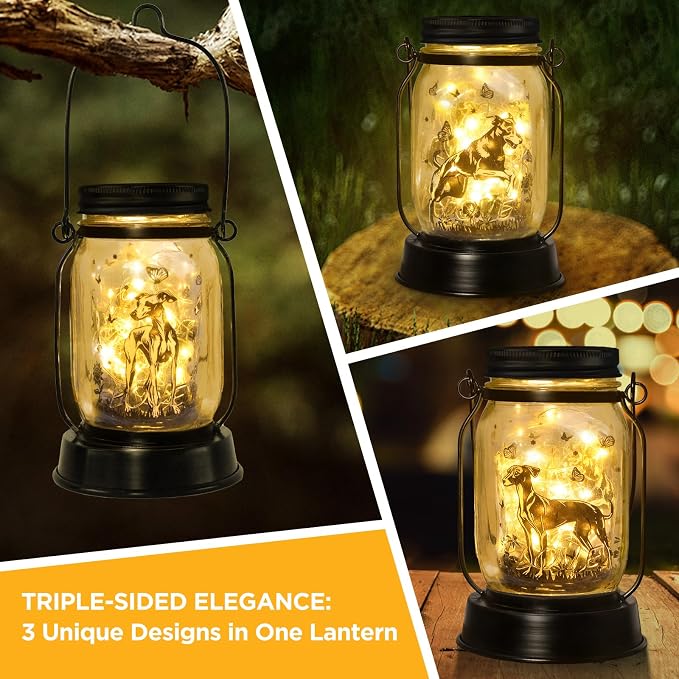 Greyhound Gifts for Women/Men Greyhound Solar Lanterns Mom Birthday Speedster - Image 2
