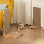 Cardboard Cat Scratcher, 23 Inch L Shape Scratch Pad Wall Mounted, Vertical - Image 7
