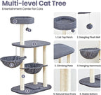Small Cat Tree Tower with Lots of Scratching Posts - Image 2