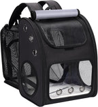 Cat Carrier Backpack, Expandable Pet Carrier Backpack by COVONO