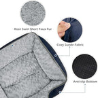 INVENHO Large Dog Bed Rectangle Washable Orthopedic Soft Calming Sleeping - Image 4