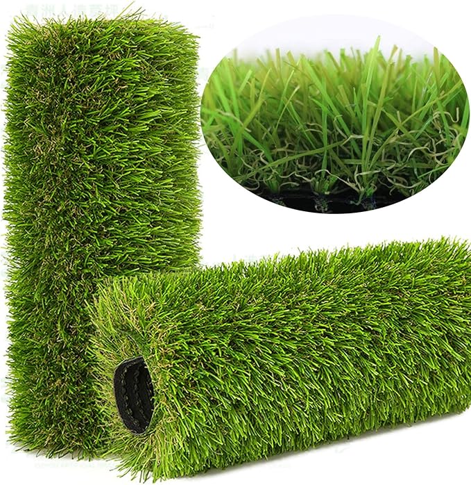 Artificial Grass Rug Outdoor Indoor 5FTX71FT Fake Grass Carpet Green Synthetic by NINXIANG