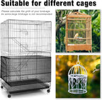 3 Pieces Large Adjustable Bird Cage Cover Seed Feather Catcher Birdcage Nylon - Image 4
