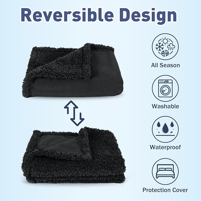 Kritter Planet Waterproof Dog Blanket, Reversible Water Proof Pet Blanket - Image 3