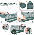 Portable Chicken Run Large Pop-Up Chicken Pen - Image 6
