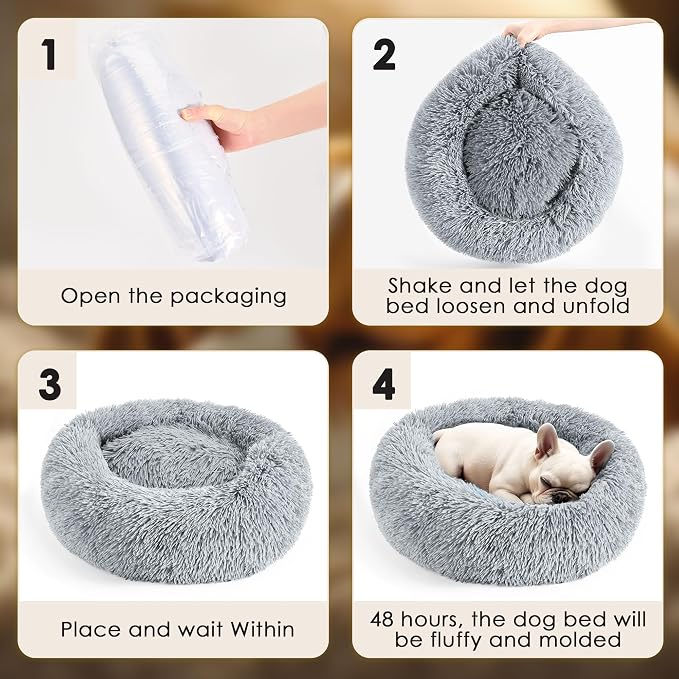Extra Large Dog Beds, 36 Inch Human Dog Anxiety Relief Comfort Bed, - Image 6