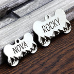 Ultra Joys Stainless Steel Pet ID Tag Dog Name Tags Personalized Front and Back - Image 3