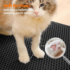 Small Cat Litter Mat, 20x14’’ Double Layer Honeycomb Cat Litter Box Mat - Image 7