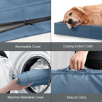 Outdoor Large Washable Dog Bed, Orthopedic Egg Crate Foam Dog Crate Mat - Image 6