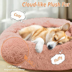JOLLYVOGUE Calming Dog Bed Medium Size Dog, Anti-Anxiety Donut Medium Pet Bed - Image 2