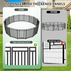 Dog Playpen Metal Dog Fence Outdoor - Image 2