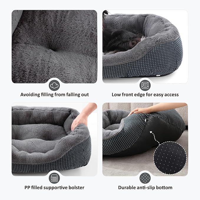 INVENHO Dog Beds for Small Medium Dogs Washable, Calming Orthopedic Warming - Image 4