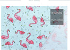 ARING PET Summer Dog Bandanas, Light Blue Flamingo Kerchief Triangle Bibs Scarf - Image 3