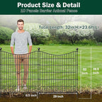 10 Panels Decorative Garden Fence - Image 2