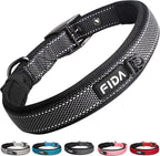 Fida Heavy Duty Dog Collar, Ultra Comfortable Soft Neoprene Padded, Adjustable by Fida