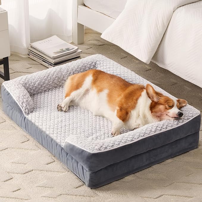 Orthopedic Dog Bed for Medium Dogs, Egg Crate Foam Bed for Medium Dogs - Image 8