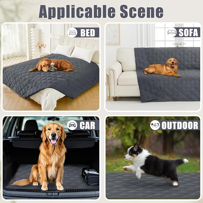 Smiry Waterproof Dog Bed Cover Blanket 40x80, Soft Reversible Pet Blanket - Image 5