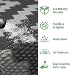 GENIMO Outdoor Rug for Patio Clearance, Reversible Plastic Camping Rugs - Image 5