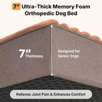 Veehoo Orthopedic Memory Foam Dog Bed, 7 Inch Thick Extra Large XXL Dog Bed - Image 2