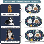 20''x12'' Absorbent Cat Feeding Mat, Pet Water Mats Protect Floor, No Stains - Image 4