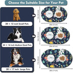 Absorbent Pet Food Mat 24''x16'', No Stains Quick Dry Pet Water Mat Protect - Image 4