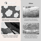 JOEJOY Donut Dog Bed Medium Size Dog, Cute Round Calming Pet Bed - Image 3