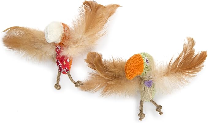 Petlinks HappyNip Love Birds Cat Toys, Contains Silvervine & Catnip - Image 2