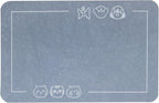 YCT Cat Pet Food Mat, Cat Feeding Mat, Non-Slip Bottom Absorbent Pet Mat - Image 2