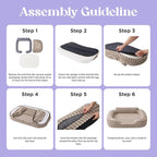 LE SURE Cute Dog Bed for Small Dogs, Orthopedic Waterproof Small Pet Beds - Image 6