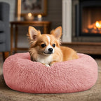 Dogs Bed for Small Dogs, Anti-Anxiety Washable Round Bed - Image 5