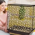 Daoeny Bird Cage Seed Catcher, Large Bird Cage Cover, Adjustable Soft Airy - Image 5