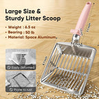Metal Cat Litter Scoop, Large Cat Scooper - Image 2