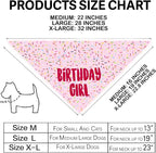 Birthday Girl Dog Bandanas 1 Pack, HBD Pet Scarves - Image 7