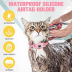 BINGPET AirTag Cat Collar with Bells, Upgraded Safety Elastic Cat Collar with - Image 5