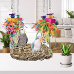 KATUMO Conure Toys, Bird Grass Swing Mat Parrot Climbing Hammock - Image 6