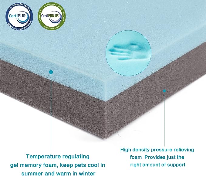 Orthopedic Memory Foam Dog Bed, Cooling Dog Beds - Image 5