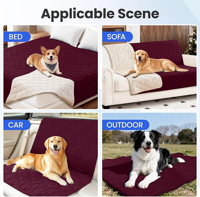 Waterproof Couch Covers for Pets, Waterproof Dog Bed Cover, Anti-Slip Soft Dog - Image 5