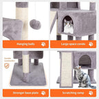 Cat Tree Tower, 36.4" Small Cat Tower - Image 5