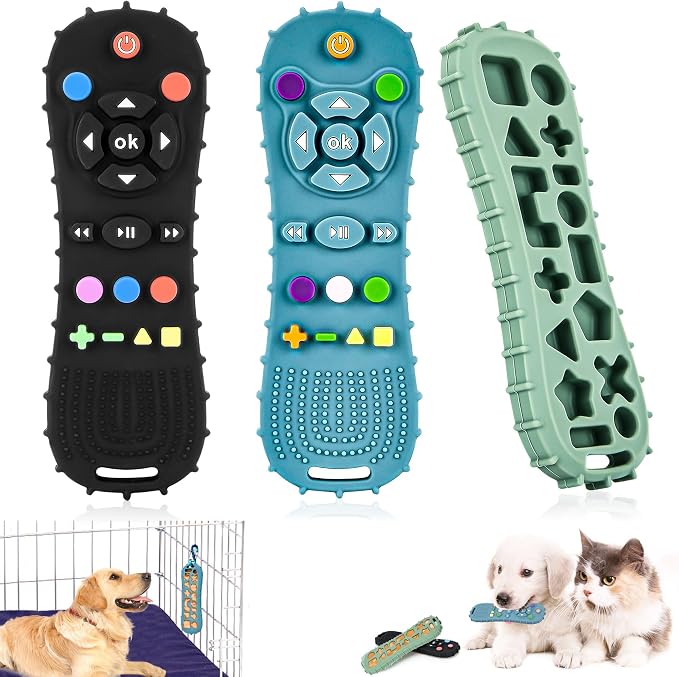 Natural Teething Rubber Chew Toy by PenghaiYunfei