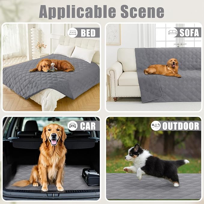 Smiry Waterproof Dog Bed Cover Blanket 30x53, Soft Reversible Pet Blanket - Image 5