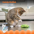 Catstages Crunchy Pickle Kicker Cat Toy – Plush Crinkle Toy - Image 5