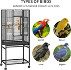 YITAHOME 53 inches Birdcage Cover and Bird Cage Seed Catcher, Bird Cages - Image 3