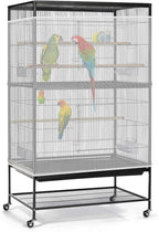 Bissap Bird Cage Seed Catcher, 90-118‘’ Universal Birdcage Net Nylon 31.8'' H by Bissap