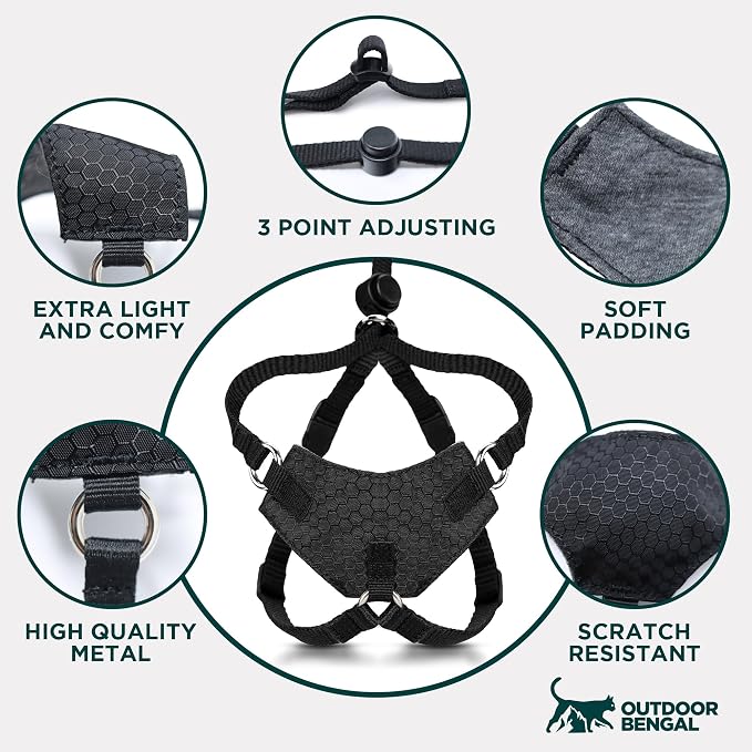 Houdini™ Escape Proof Cat Harness and Leash Set by OutdoorBengal – Tactical Vest - Image 8