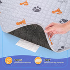 Washable Pee Pads for Dogs, 4 Pack Absorbent Reusable Training Dog Pads Pet - Image 3