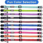Pawtitas Reflective Purple Cat Collar - Image 7